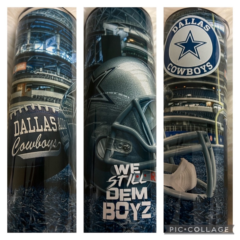 Brand new 20 ounce metal Dallas Cowboys Tumblr